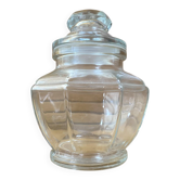 Antique Glass Bonbonnière + Lid Kitchen Storage Italy #