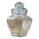 Antique Glass Bonbonnière + Lid Kitchen Storage Italy #