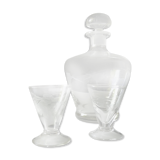 Carafe et verres  à liqueur 1950