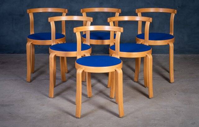 Stackable Chairs Model 8000 by Thygesen & Sørensen for Magnus Olesen, 1980s, Set of 6
