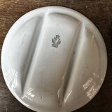 7 Asparagus Plates Late 19th Century Opaque Earthenware Luneville France