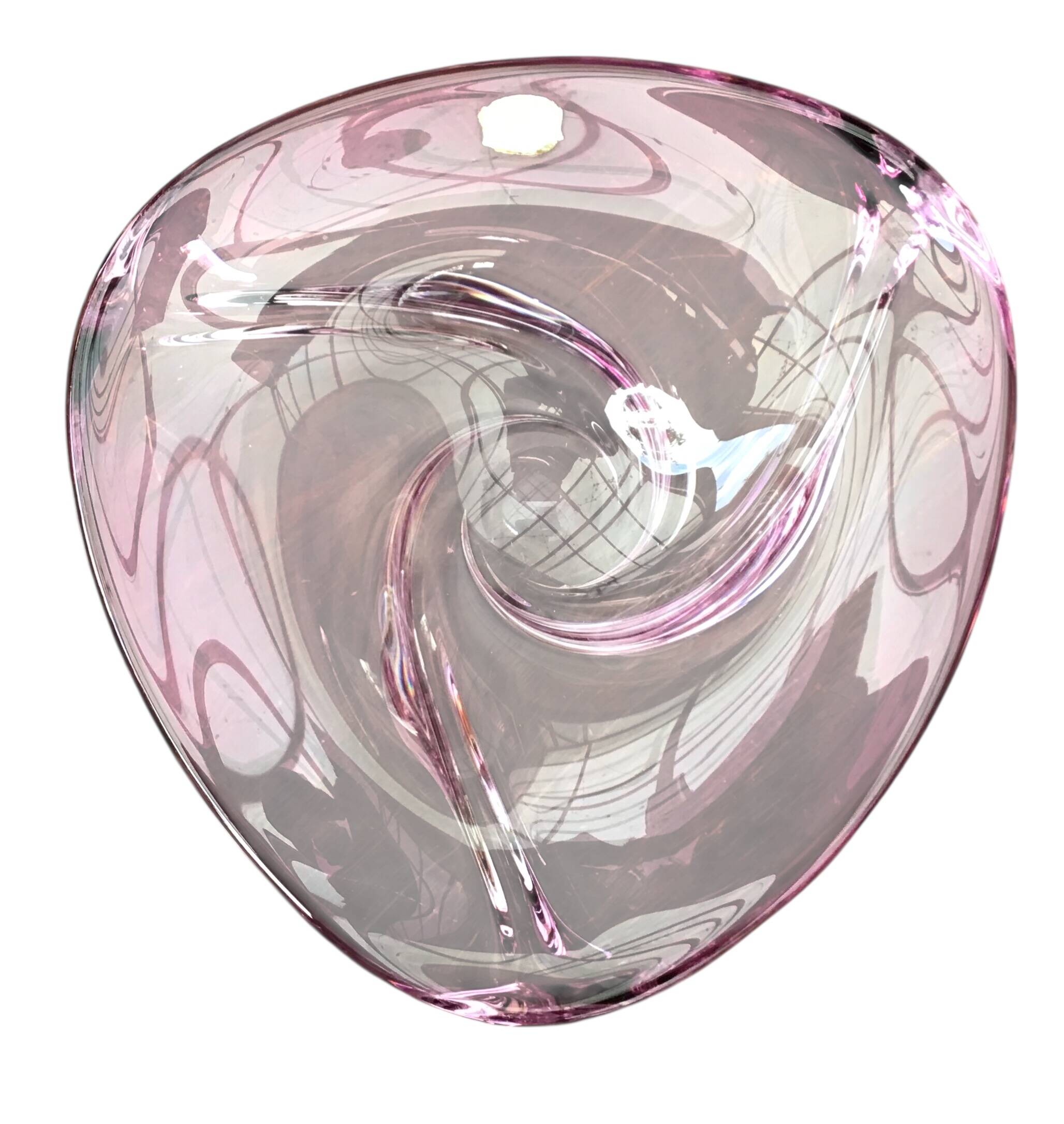 Val Saint-Lambert crystal centrepiece – Wave model circa 1950