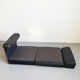 De sede 'ds-77' sofa bed in black leather, 1-seater module