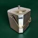 Romeo Rega chromed ice bucket with tongs, Italy, 1970s