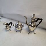 Service a thé/café en métal argenté style empire