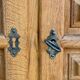 Solid oak buffet – Spanish brutalist style, 1960s