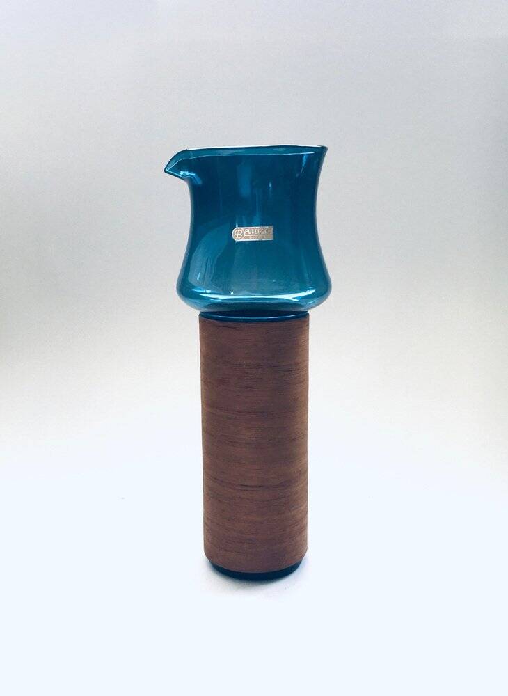 Mid-Century Modern Scandinavian Glass Decanter by Pukeberg, Sweden, 1960s