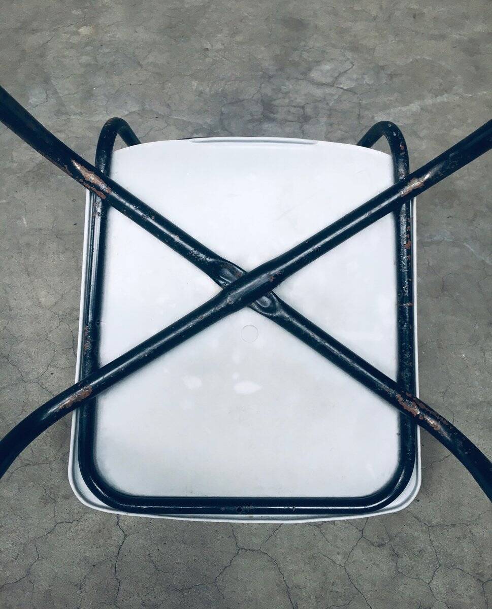 Industrial Dutch Stacking Chairs, 1960s, Set of 10