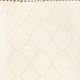 Tapis berbere beni ourain ecru avec losanges en relief 250 x 160 cm
