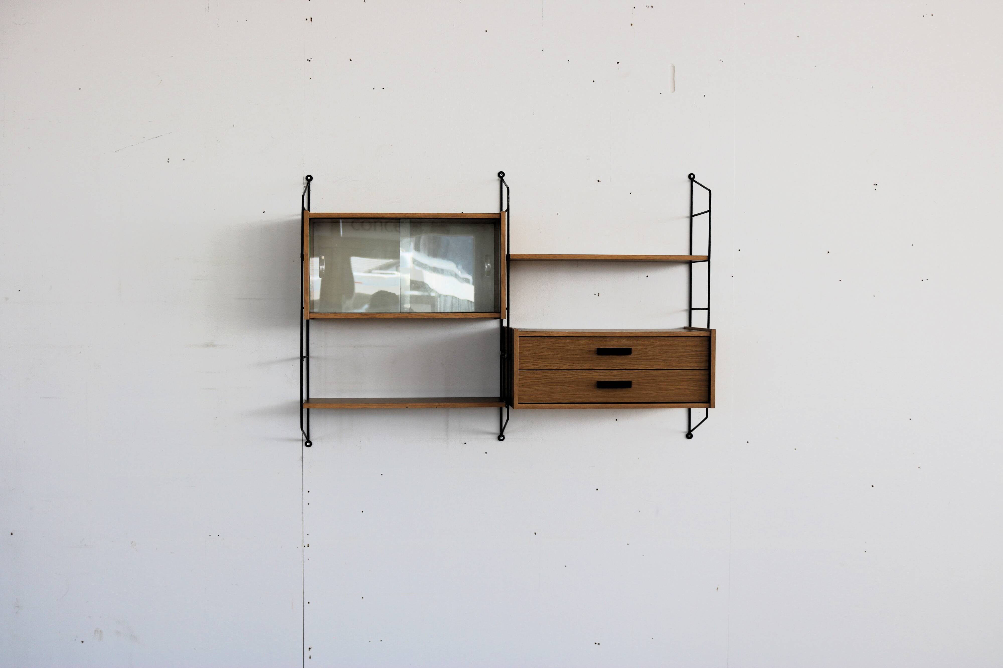 vintage wall rack | wall system | 1960s | Swedish