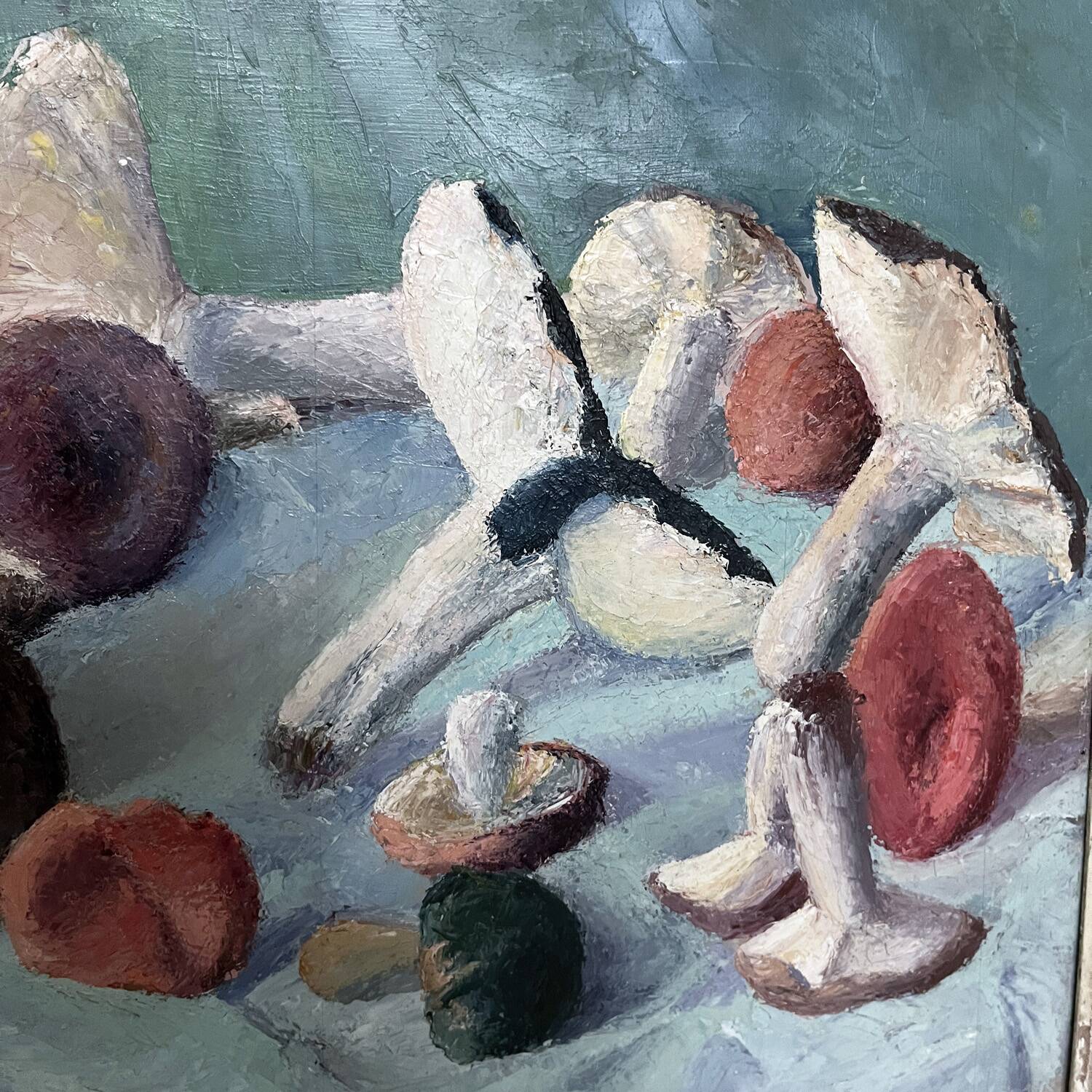 Tableau 30's "The Mushrooms" signed E.LEAS