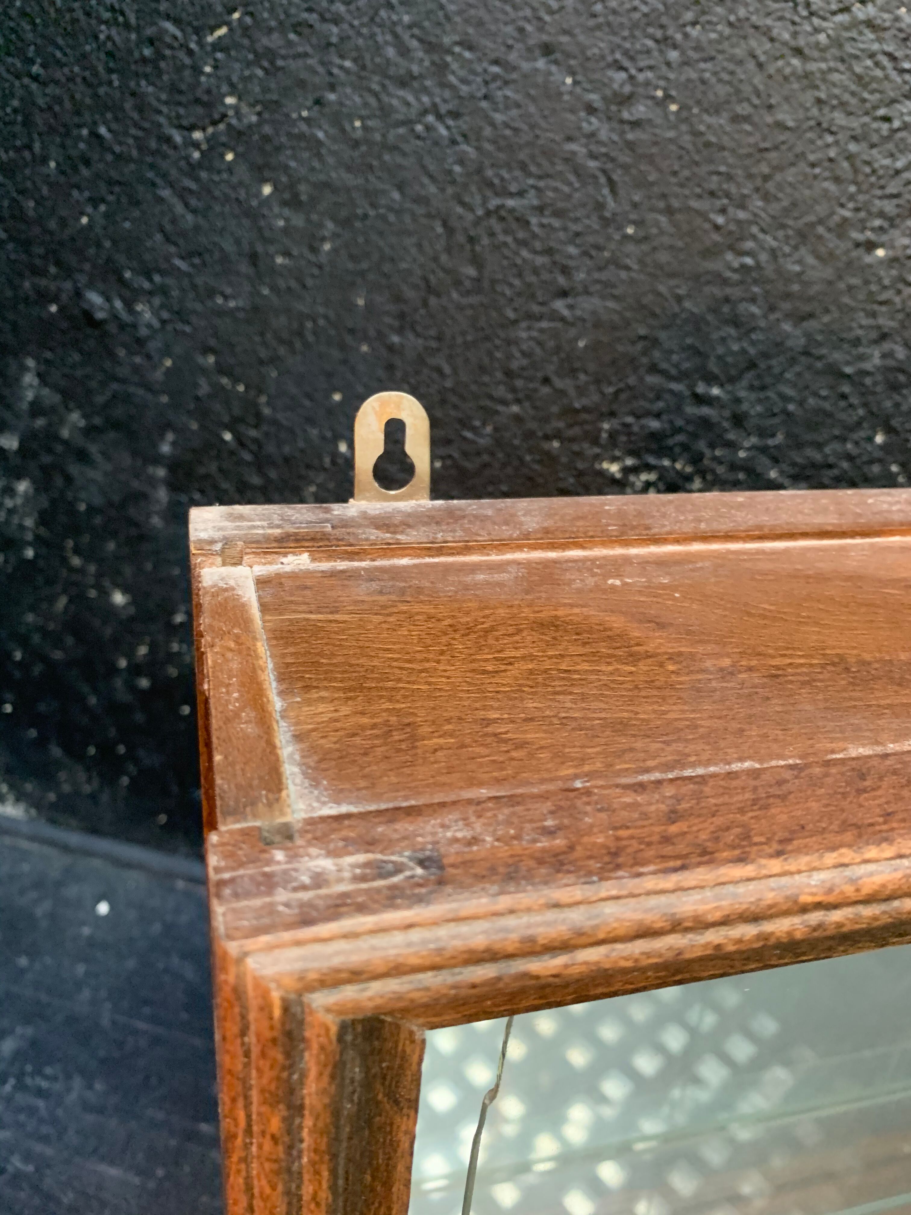 Pair of wooden showcases