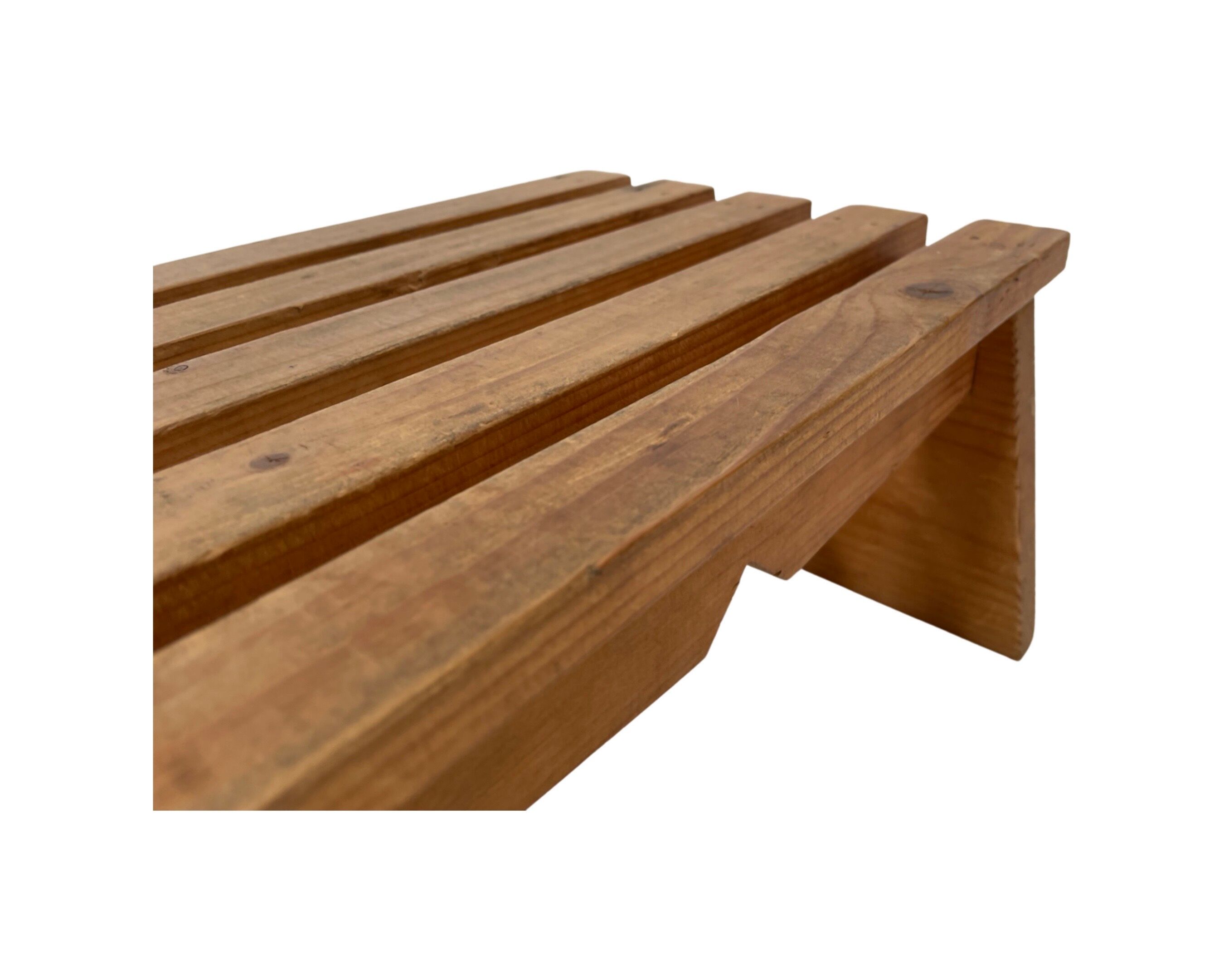 Vintage brutalist footstool minimalist design