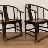 Pair of Chinese armchairs