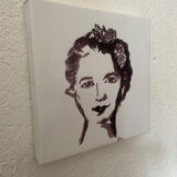 Femme - portrait sur toile impression