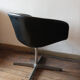 Pair of Pierre Paulin leather armchairs for Artifort 60s