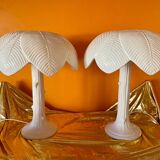 Pair of Tommaso Barbi ceramic lamps