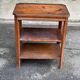 1950s Art Deco solid wood shelf with drawer