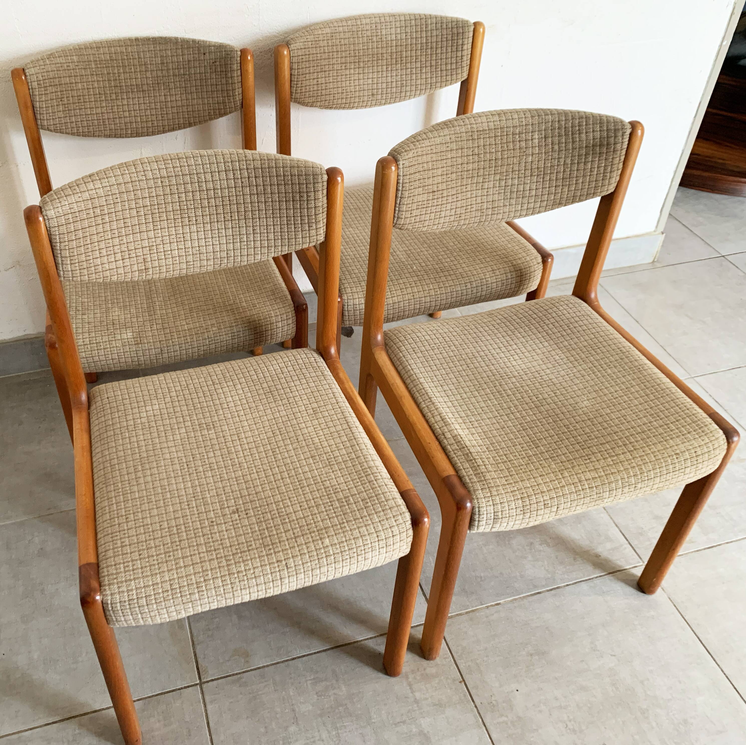 Set de 4 chaises vintage baumann des années 50