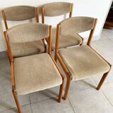 Set of 4 vintage baumann chairs from the 50s