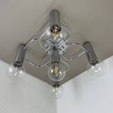 Beautiful 5-light sciolari ceiling light sconces by leola leuchten germany 1970s