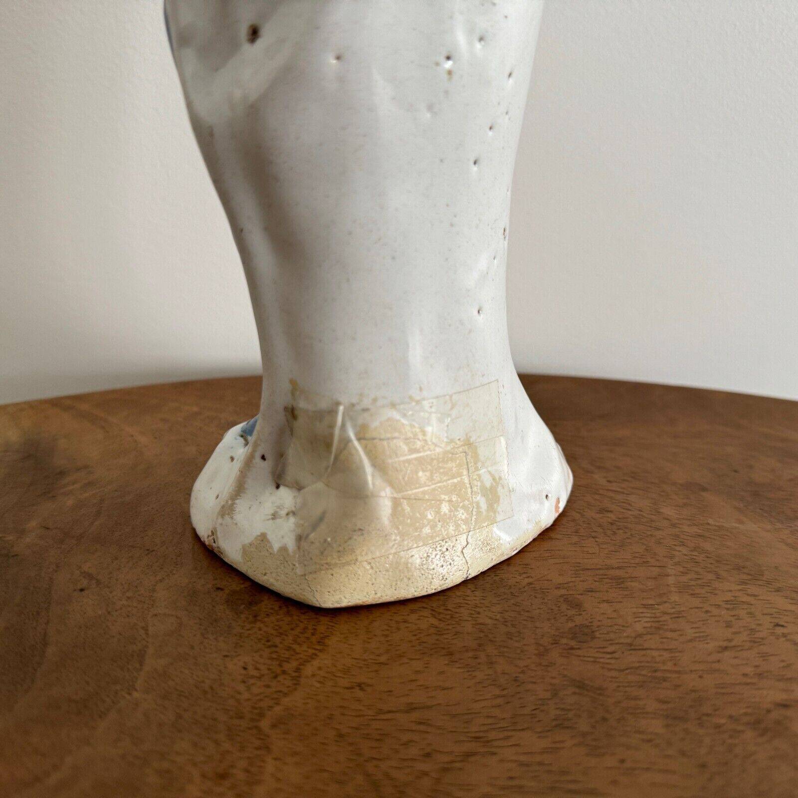 18th century Virgin Mary in Nevers earthenware