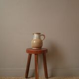 Pichet en grès vase à anse décoration campagne scandinave fabrication artisanale vintage céramique