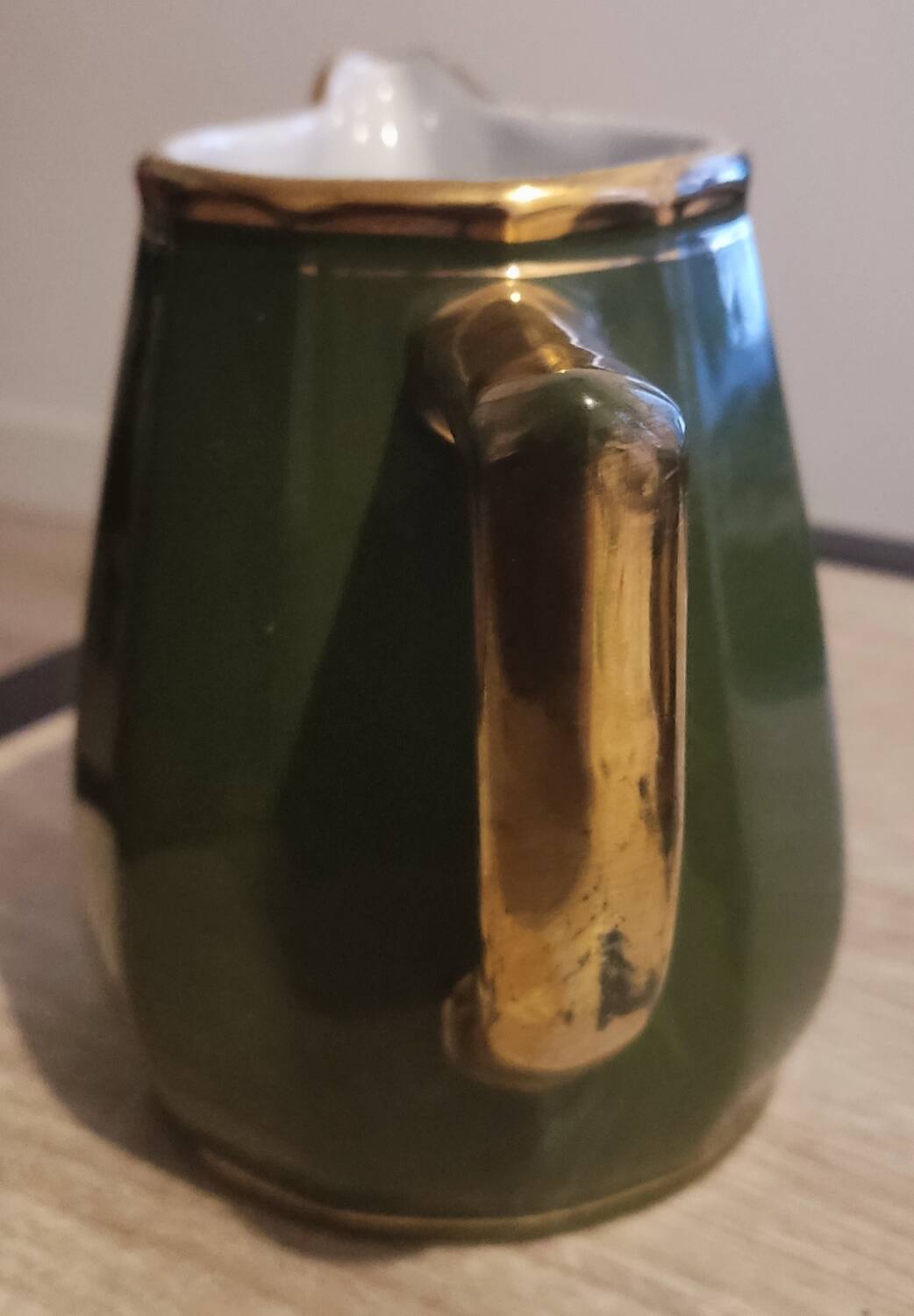 Empire green bistro water carafe and milk jug