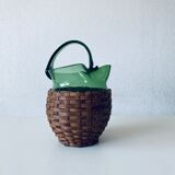 Blown glass pitcher