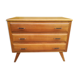 Commode en chêne années 50