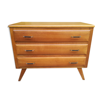 Commode en chêne années 50