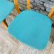 Ensemble de 4 chaises vinyle et bois