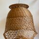 Vintage wicker pendant lamp