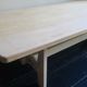 Large mid-century limed solid oak dining table 244 cm x 100 cm, 1950