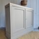 renovated wooden sideboard in brown