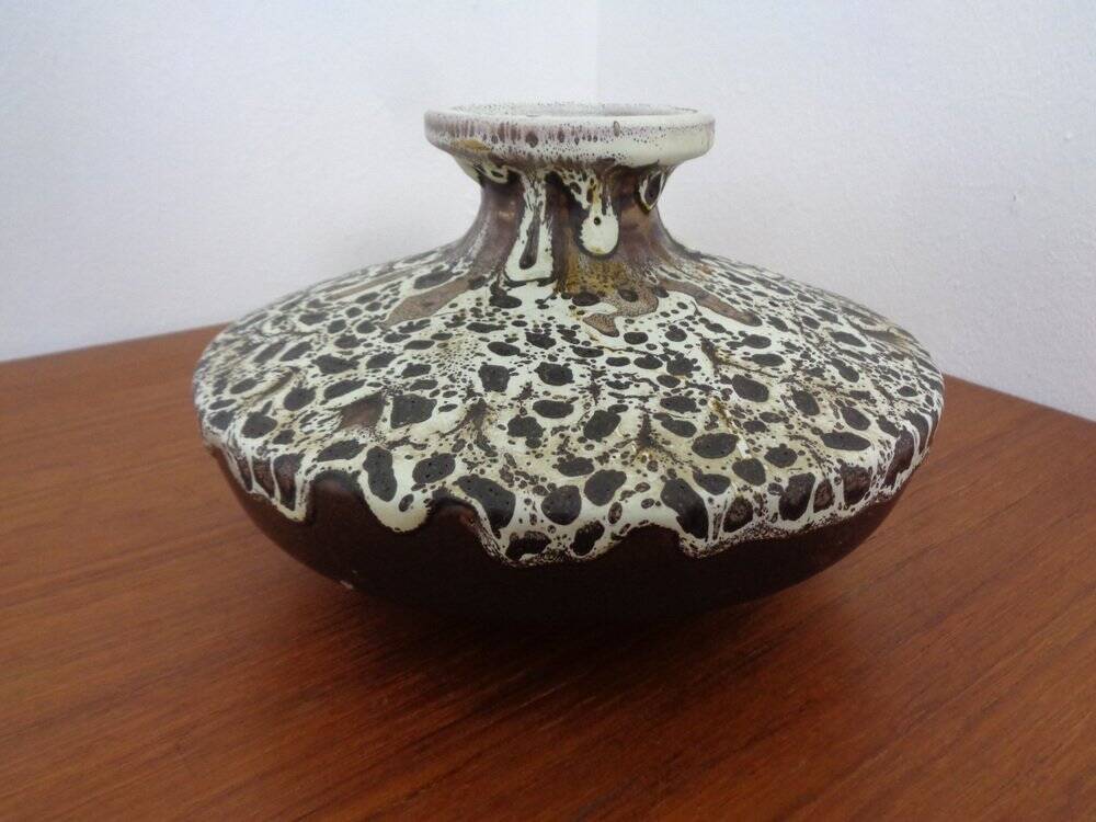 Lava ceramic vase from Silberdistel, Germany, 1970s