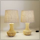 Paire de lampes en pierre, 1970