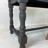 Matte black farmhouse table