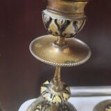 Pair of gilded bronze candlesticks Napoleon III