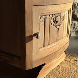 Small Art Deco piece in solid walnut and marble - 1930s