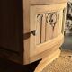 Small Art Deco piece in solid walnut and marble - 1930s