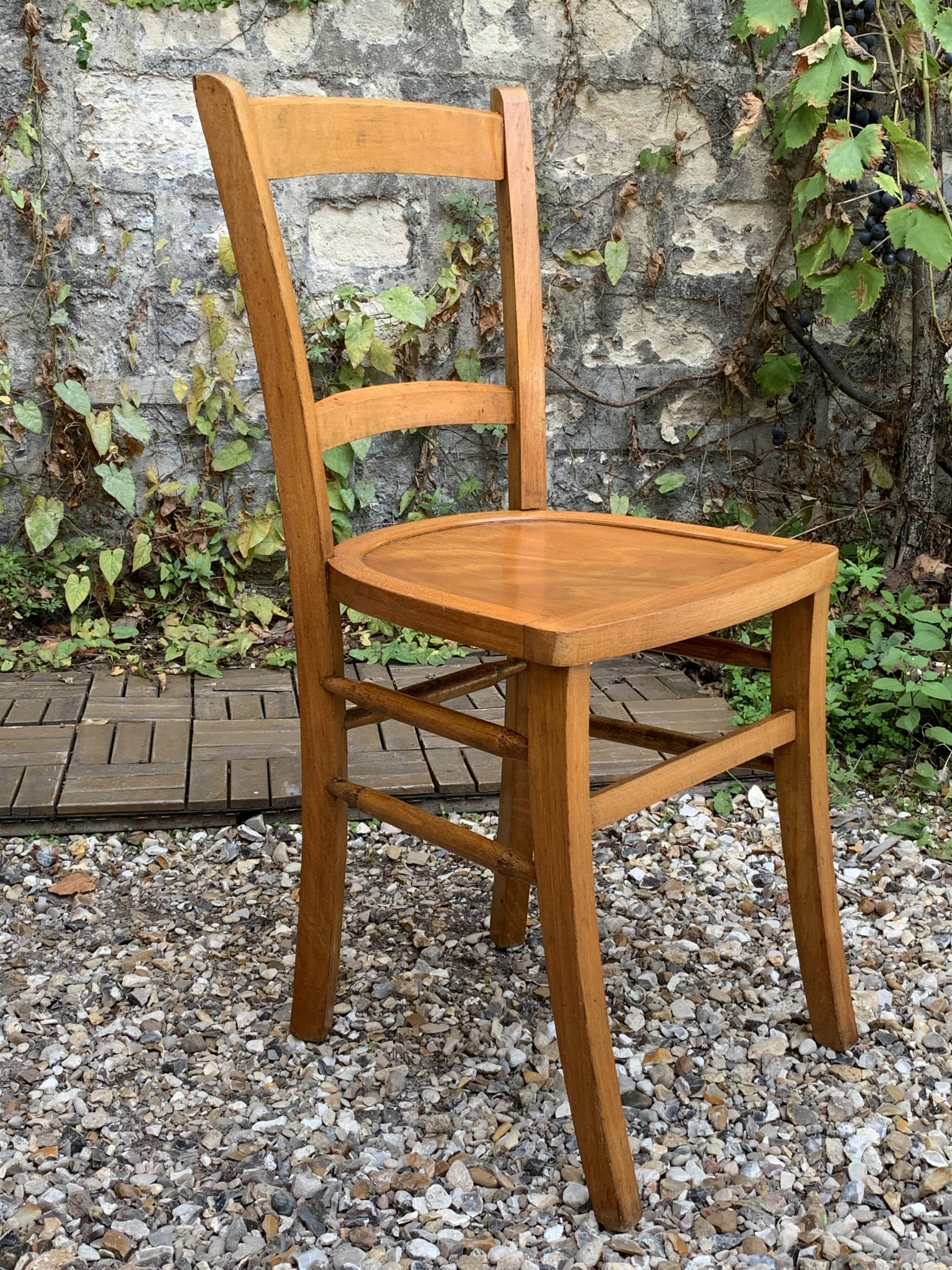 4 vintage Luterma bistro chairs 1940