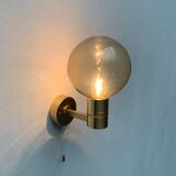 Swedish brass wall sconces from the mid-century by Hans-Agne Jakobsson for Hans-Agne Jakobsson Ab, Markaryd, 1960s, set of 2.