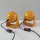 Paire de lampes de table italiennes des années 70.