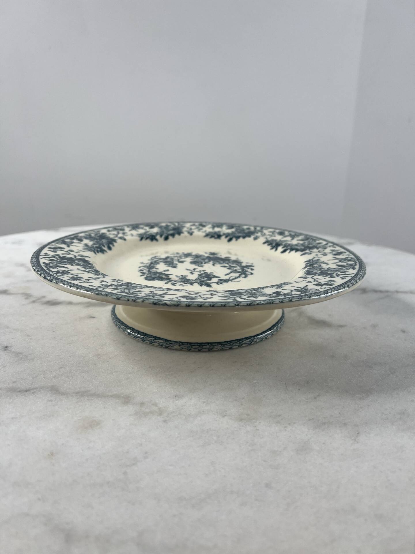 Ironstone gien 1875 bouquet of roses collection - compote dish