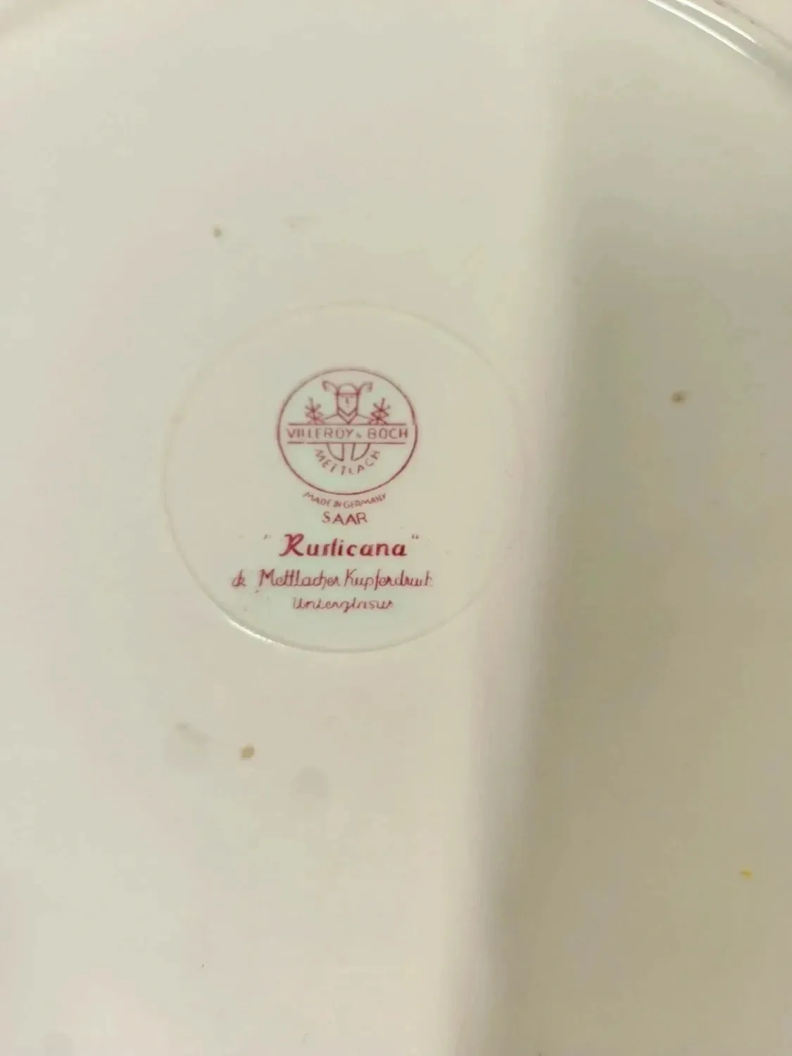 Round cake plate round Villeroy and Boch Rusticana rose