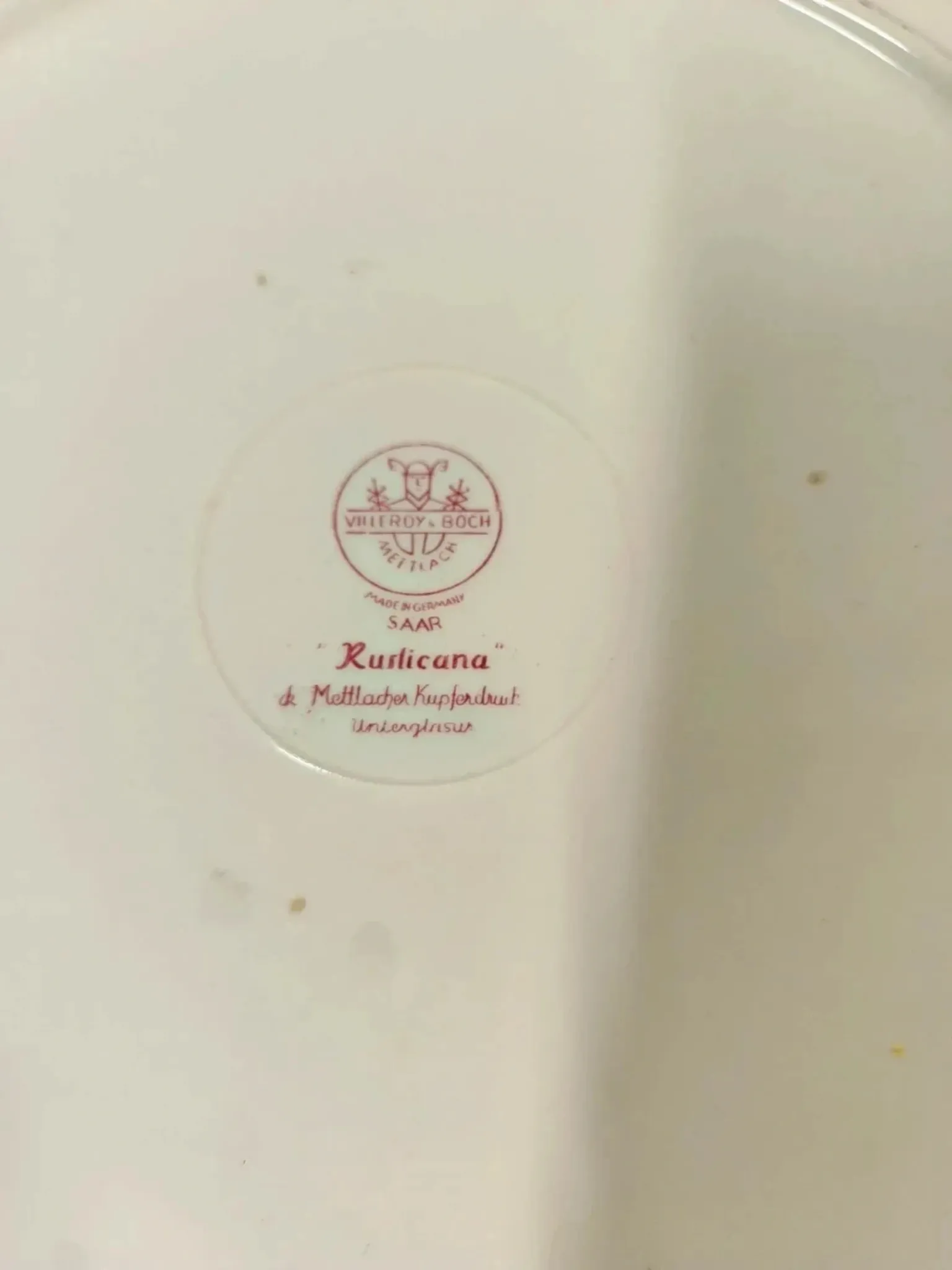Round cake plate Villeroy and Boch Rusticana rose