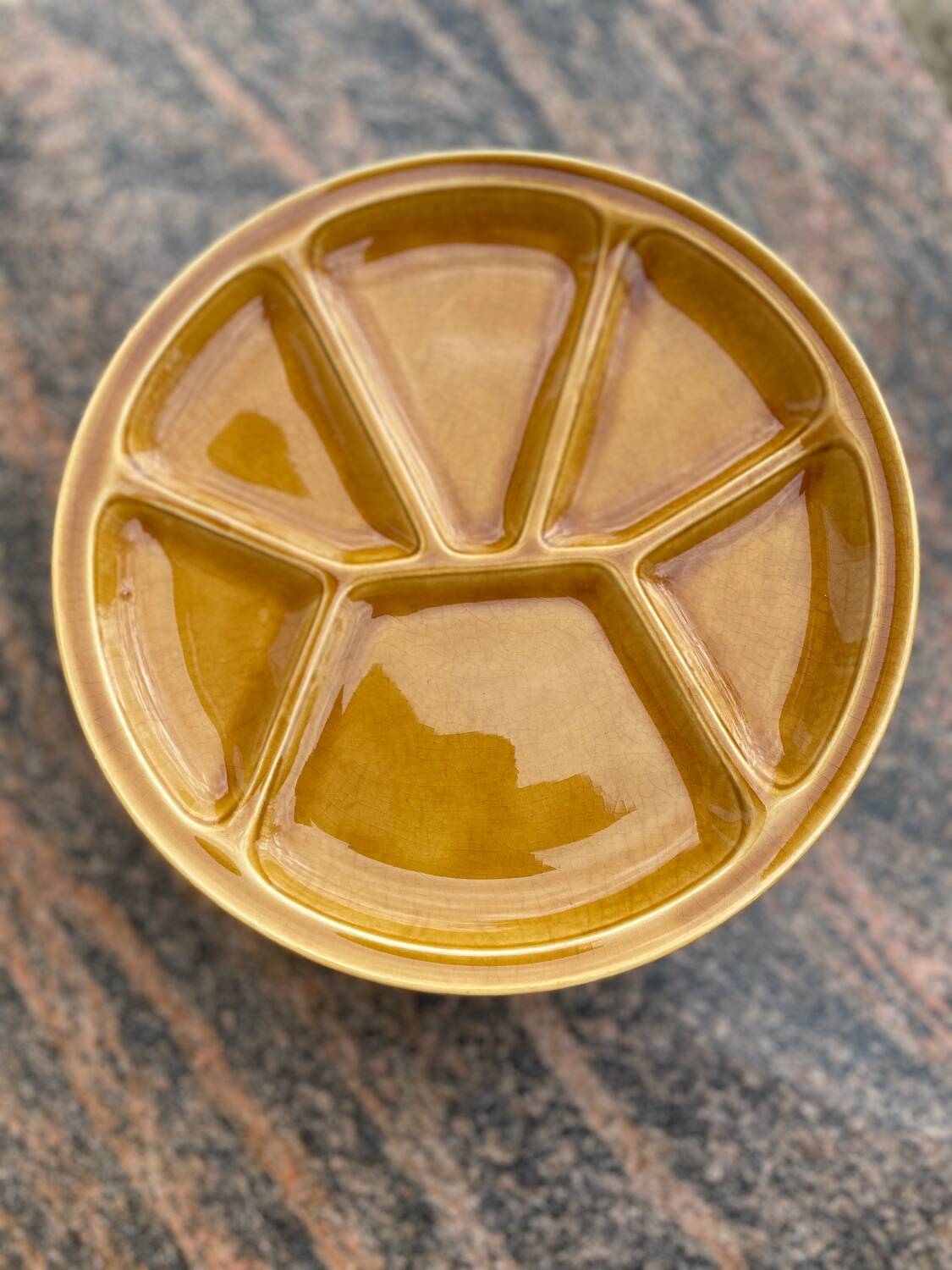 5 Gien fondue plates