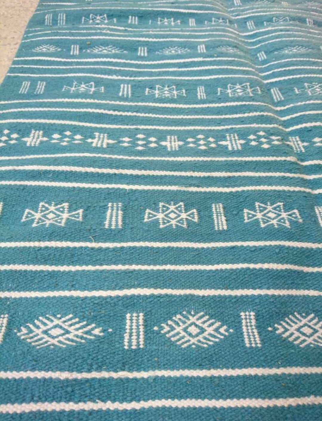 Kilim blue and white  200x100cm
