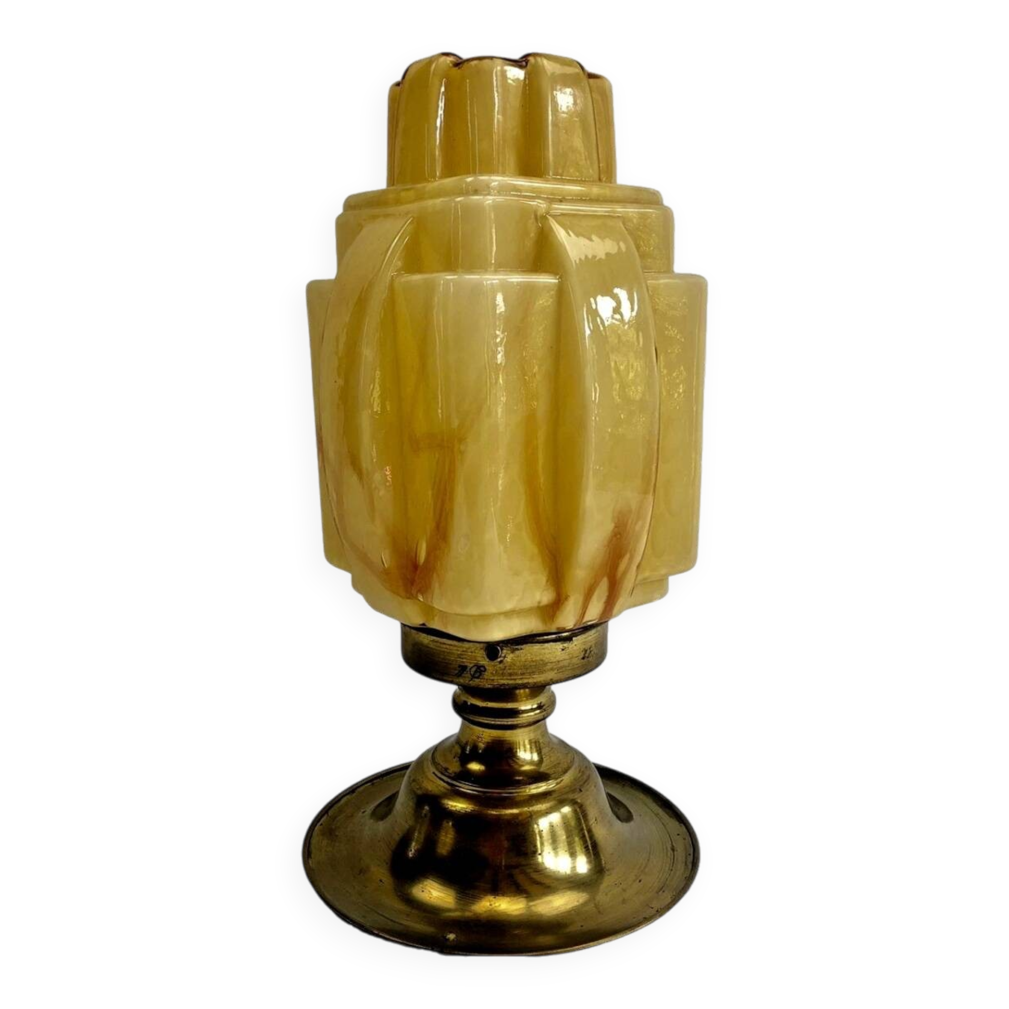 Antique Art Deco skyscraper ceiling chandelier